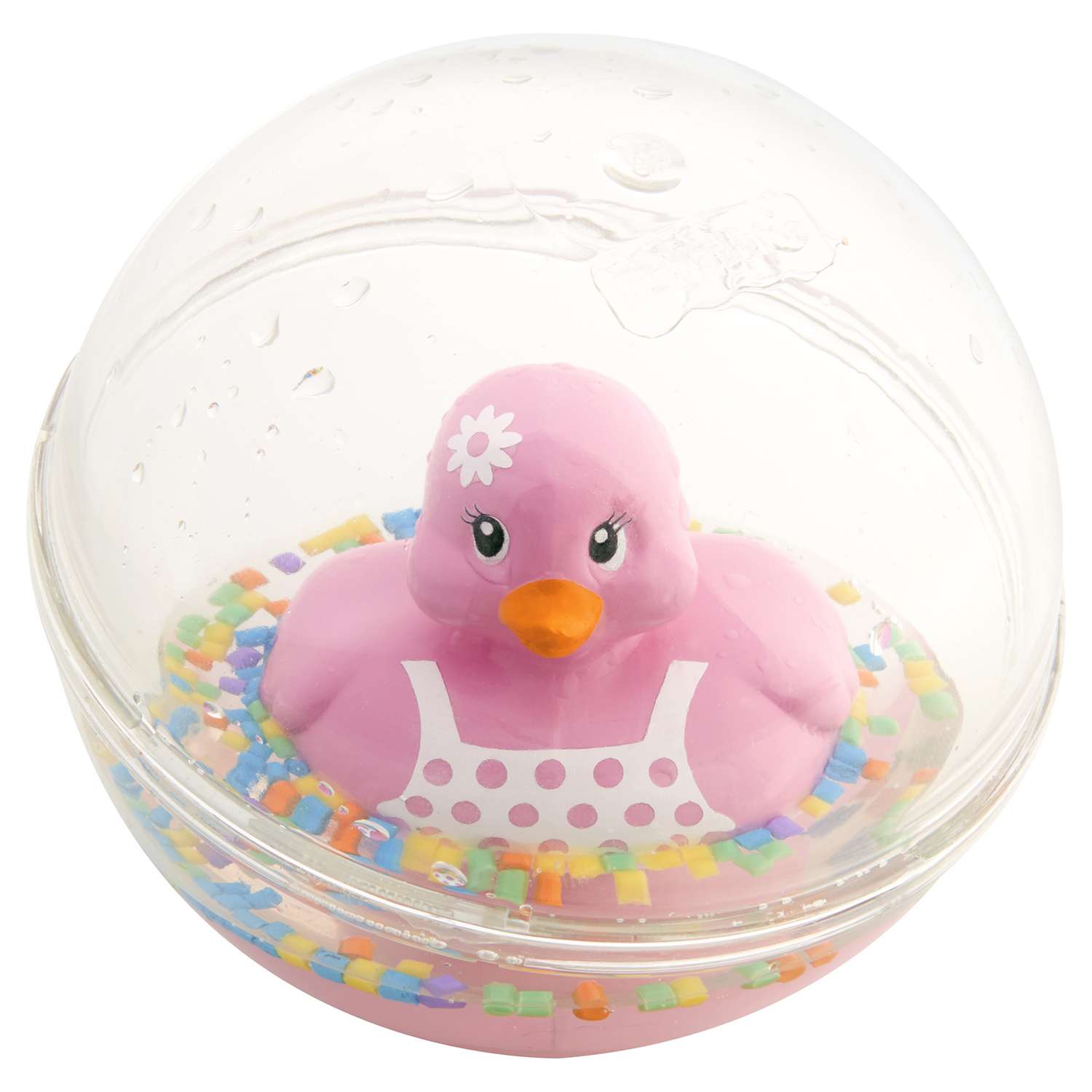 Шар Fisher Price с плавающей игрушкой Утка Розовая DRD82 - фото 6