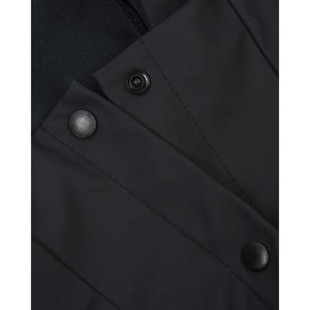 Дождевик-куртка для собак Zoozavr чёрный 65