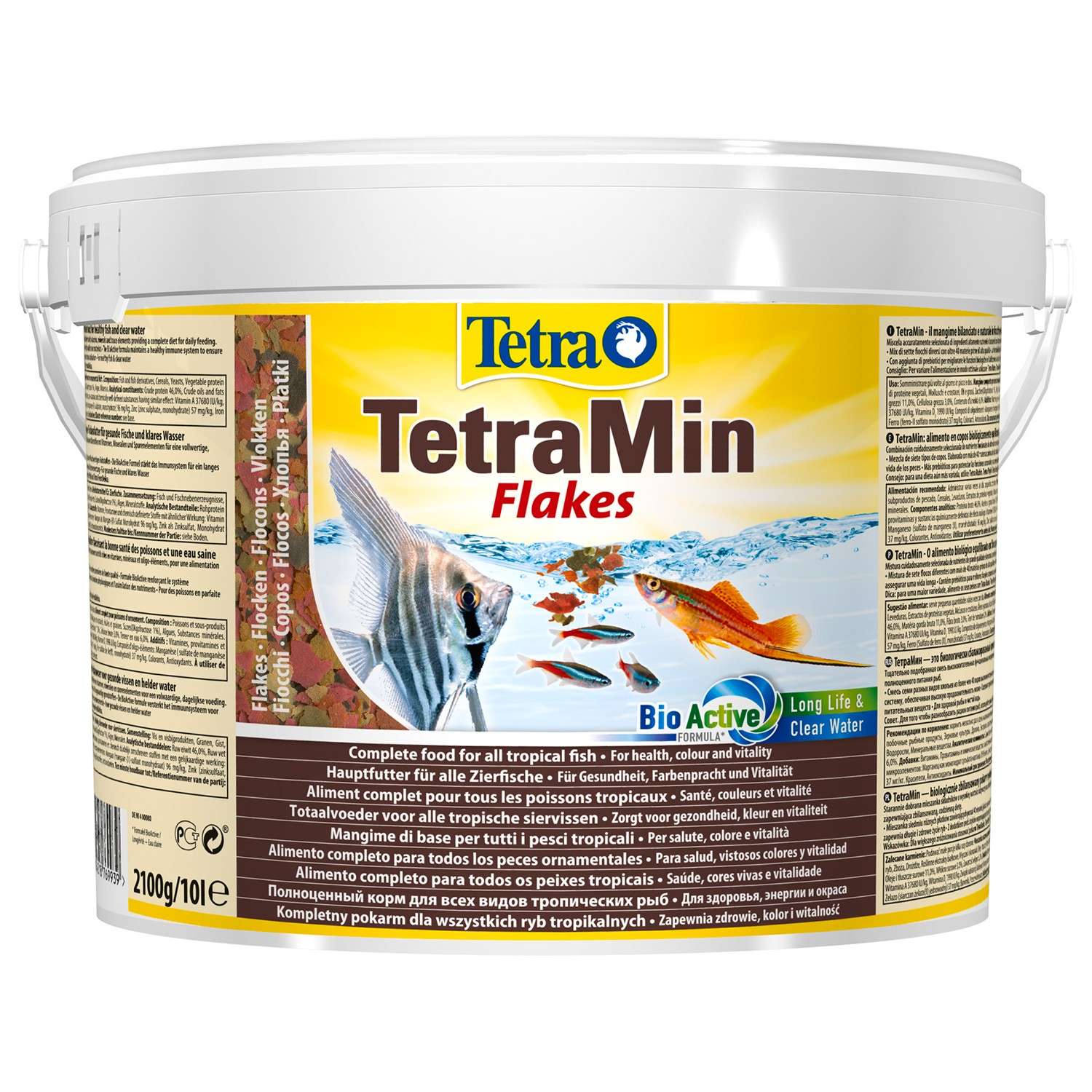 Корм для рыб Tetra 10л Min Flakes всех видов в виде хлопьев - фото 1