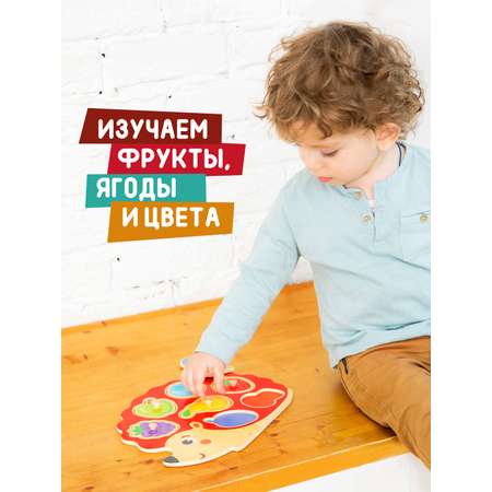 Развивающая игрушка Ежик Mapacha деревянная монтессори для малышей