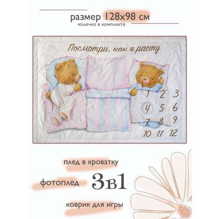 Фотоплед для новорожденных Lappetti 128х98 см