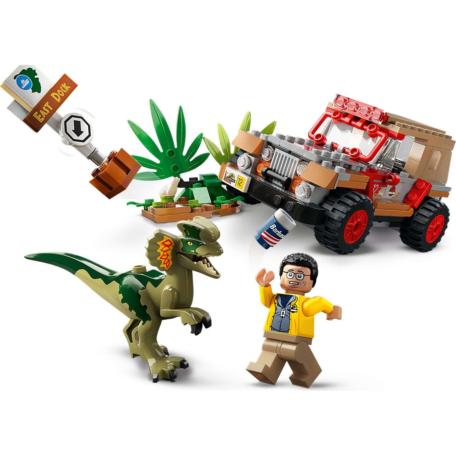 Lego jurassic world dilophosaurus ambush online