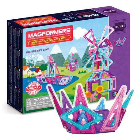 Магнитный конструктор MAGFORMERS Inspire Designer set 62 детали