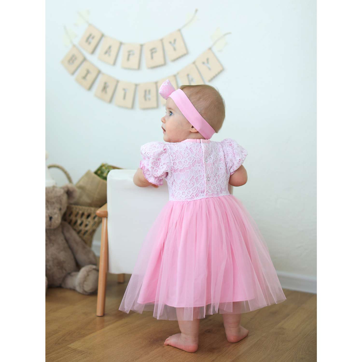 Платье Trendyco kids ТК503/розовый - фото 4