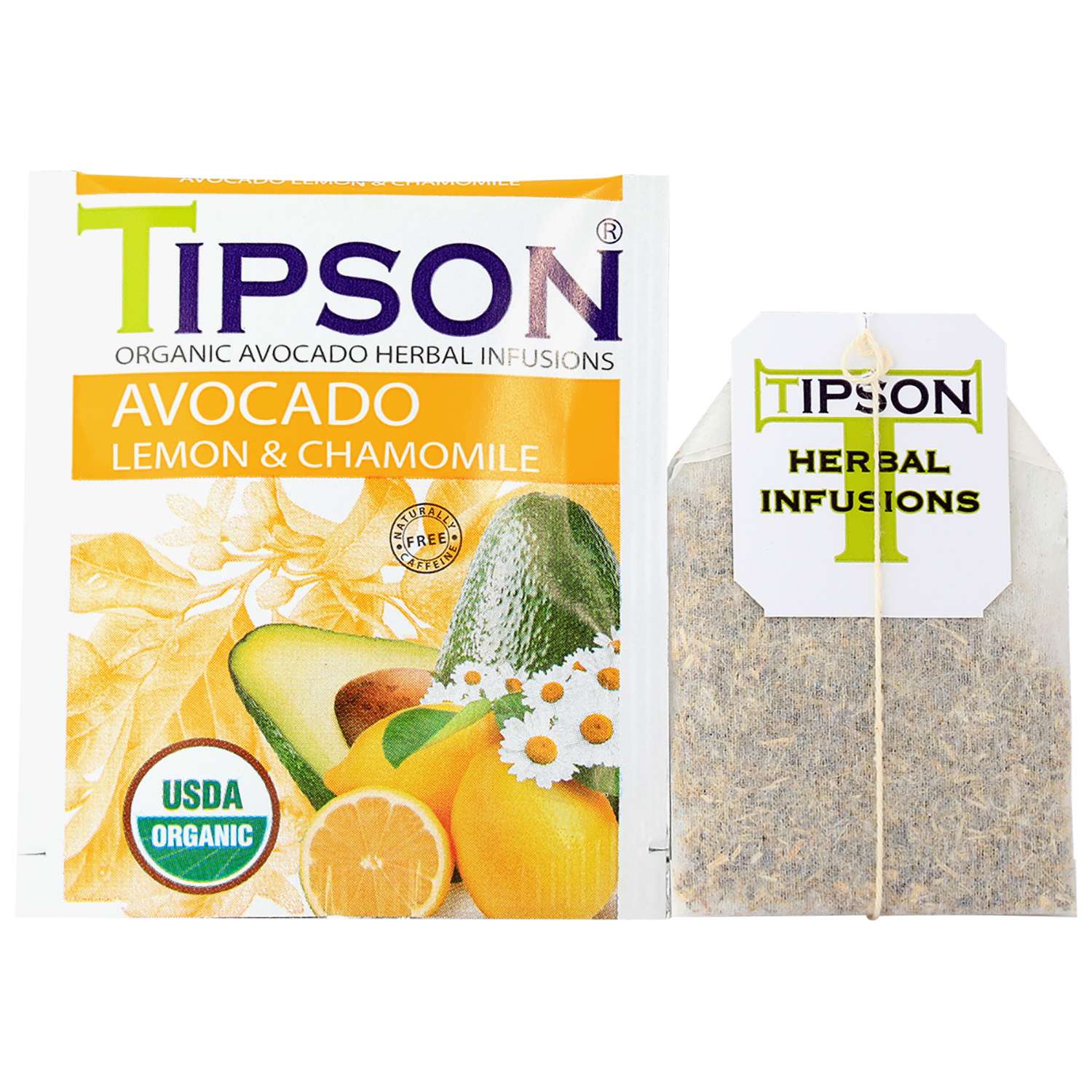 Чай Tipson Авокадо Лимон с ромашкой 25 саше - фото 2