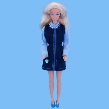 Набор одежды Модница для куклы 29 см 7777 синий-голубой