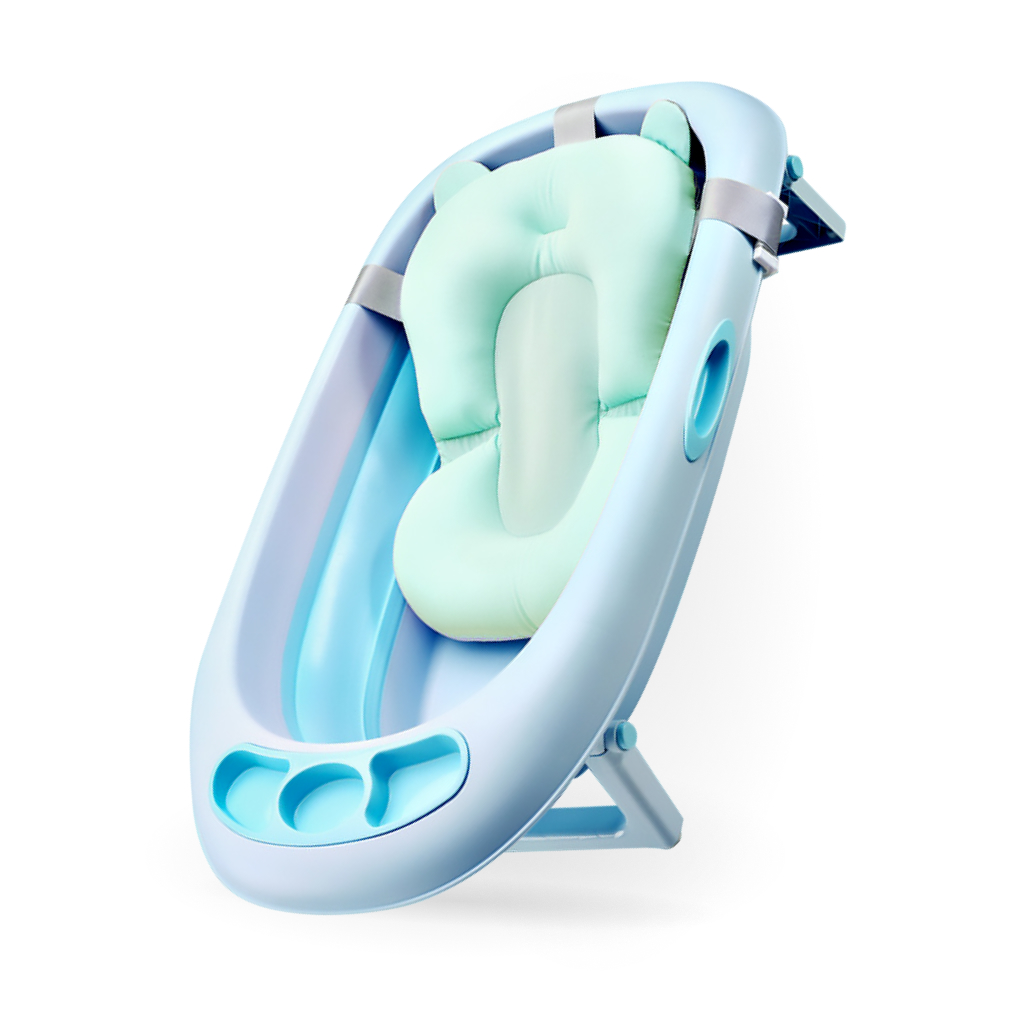 Гамак-подушка Solmax для купания новорожденных с креплениями к ванночке бирюзовая - фото 7