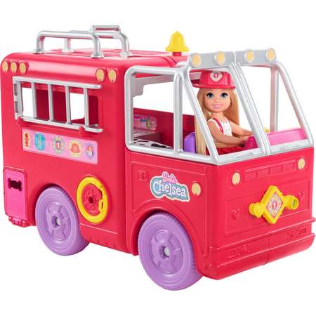 Набор игровой Barbie Челси и пожарная машина HCK73