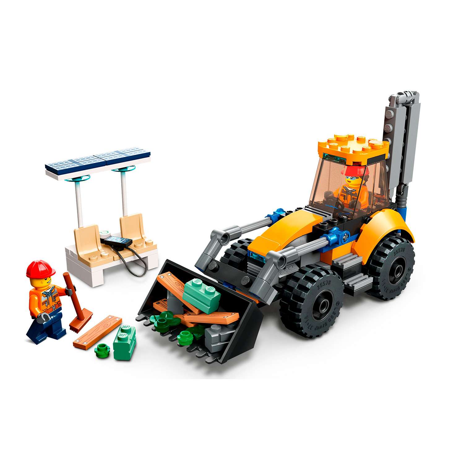 Конструктор детский LEGO City Строительный экскаватор 60385 - фото 7