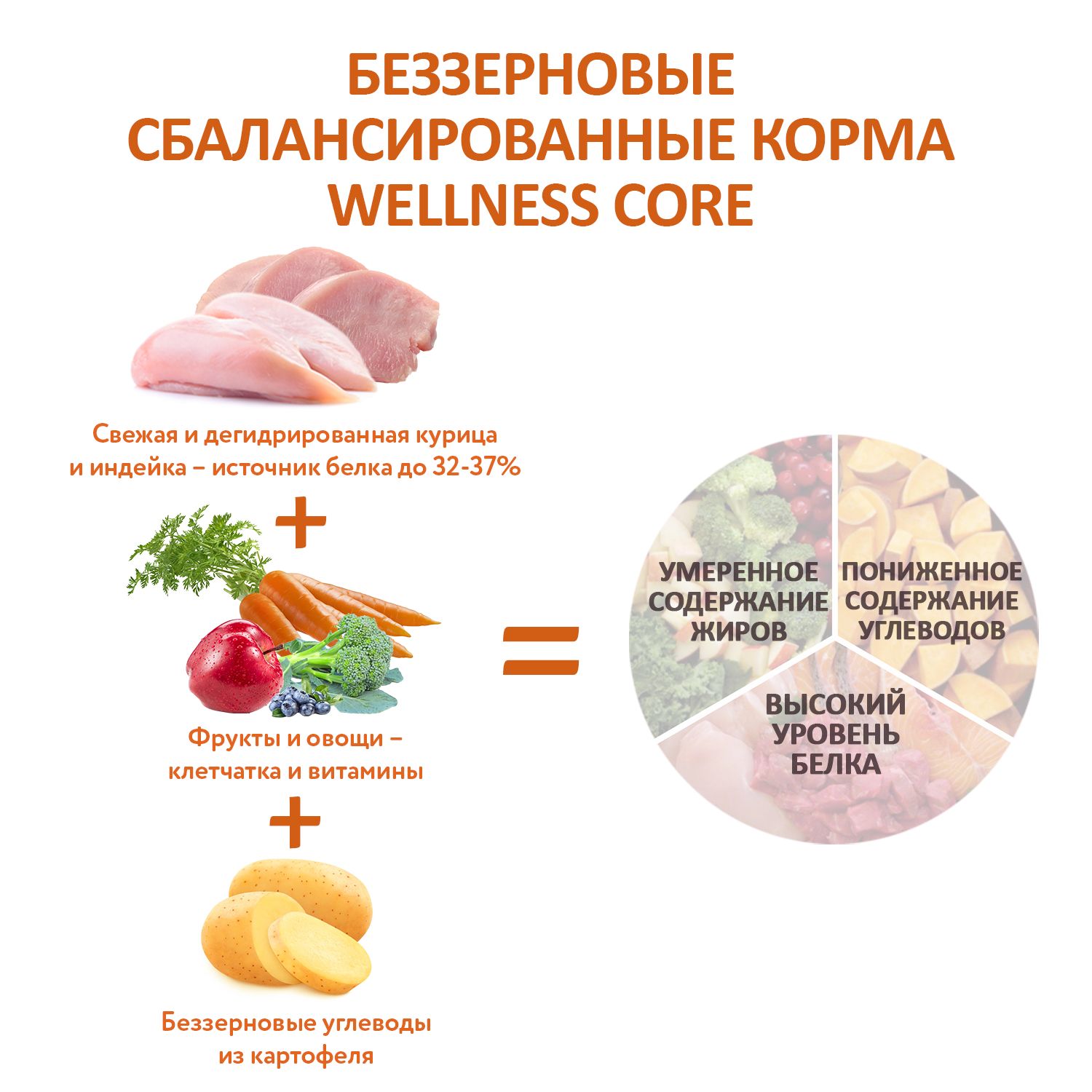 Сухой корм для собак Wellness CORE 1.8 кг курица, индейка (для домашних, полнорационный) - фото 8