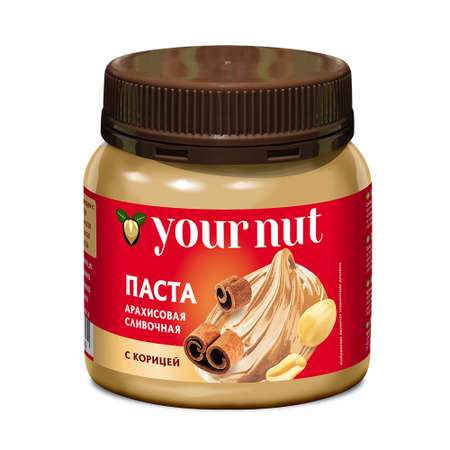 Паста арахисовая your nut Сливочная с корицей 250 г