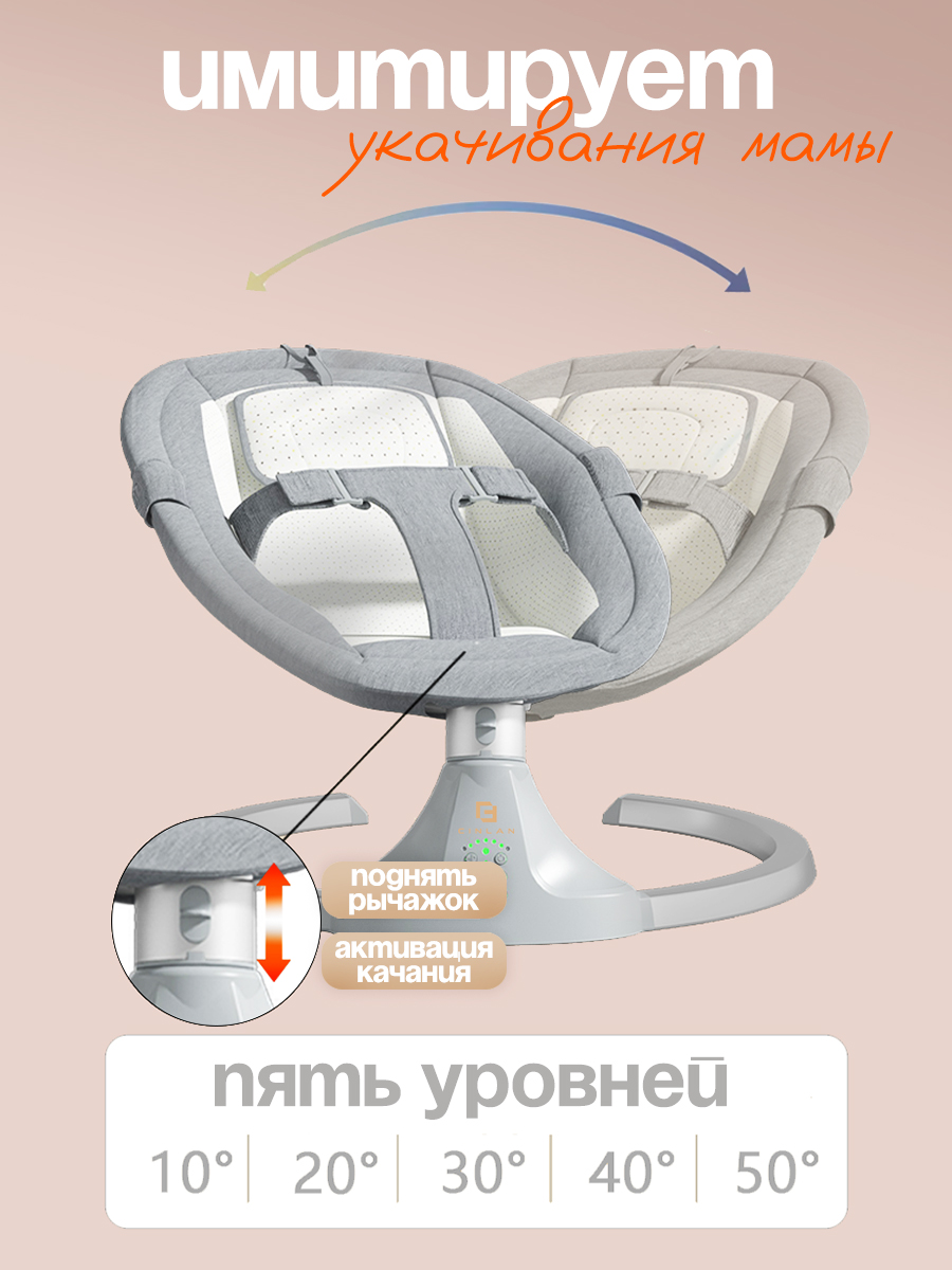 Шезлонги детские CINLANKIDS для новорожденных - фото 3