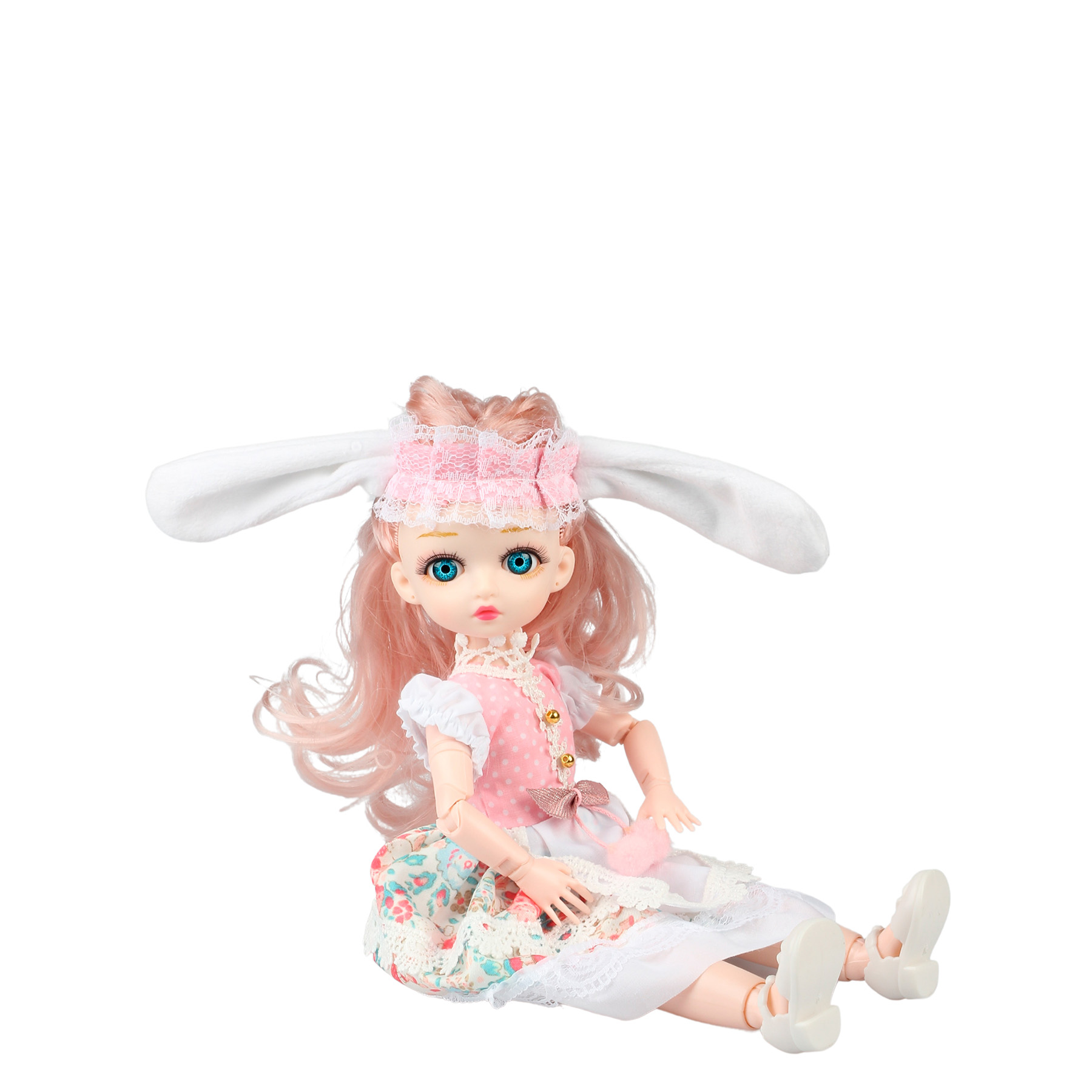 Комплект одежды для куклы Little Mania белый с розовым CDLM001-PIW - фото 5