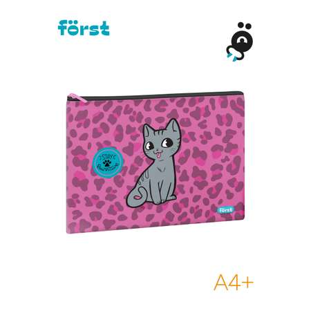 Папка для тетрадей Forst текстильная А4 \"PAWsitive\", 335*245мм, 1 отделение, полиэстер