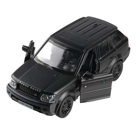 Машина металлическая Uni-Fortune Range Rover Sport инерционная черный матовый цвет двери открываются