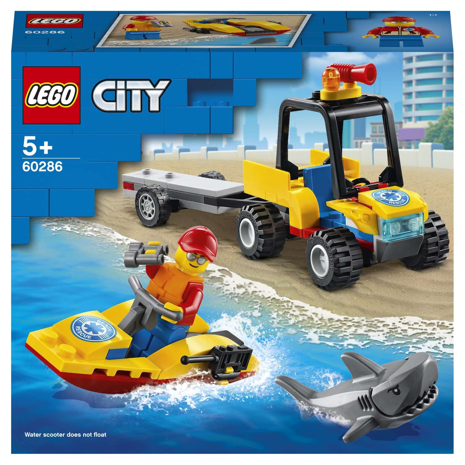 Конструктор LEGO City Great Vehicles Пляжный спасательный вездеход 60286 - фото 2