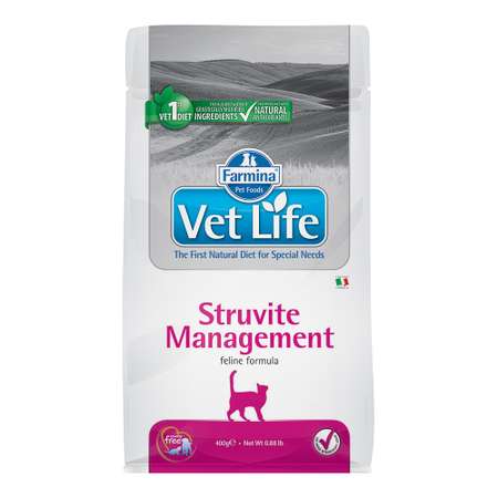 Корм для кошек Farmina VetLife мочекаменной болезни 400г