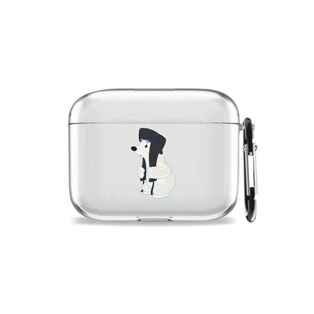 Силиконовый чехол Mcover для Apple AirPods Pro 2 с карабином Подарок на память