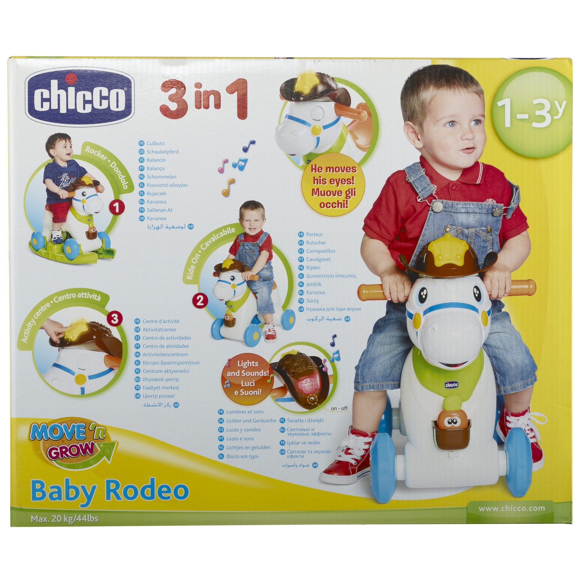 Лошадка-каталка Chicco Baby Rodeo купить по цене 4079 ₽ в интернет-магазине  Детский мир