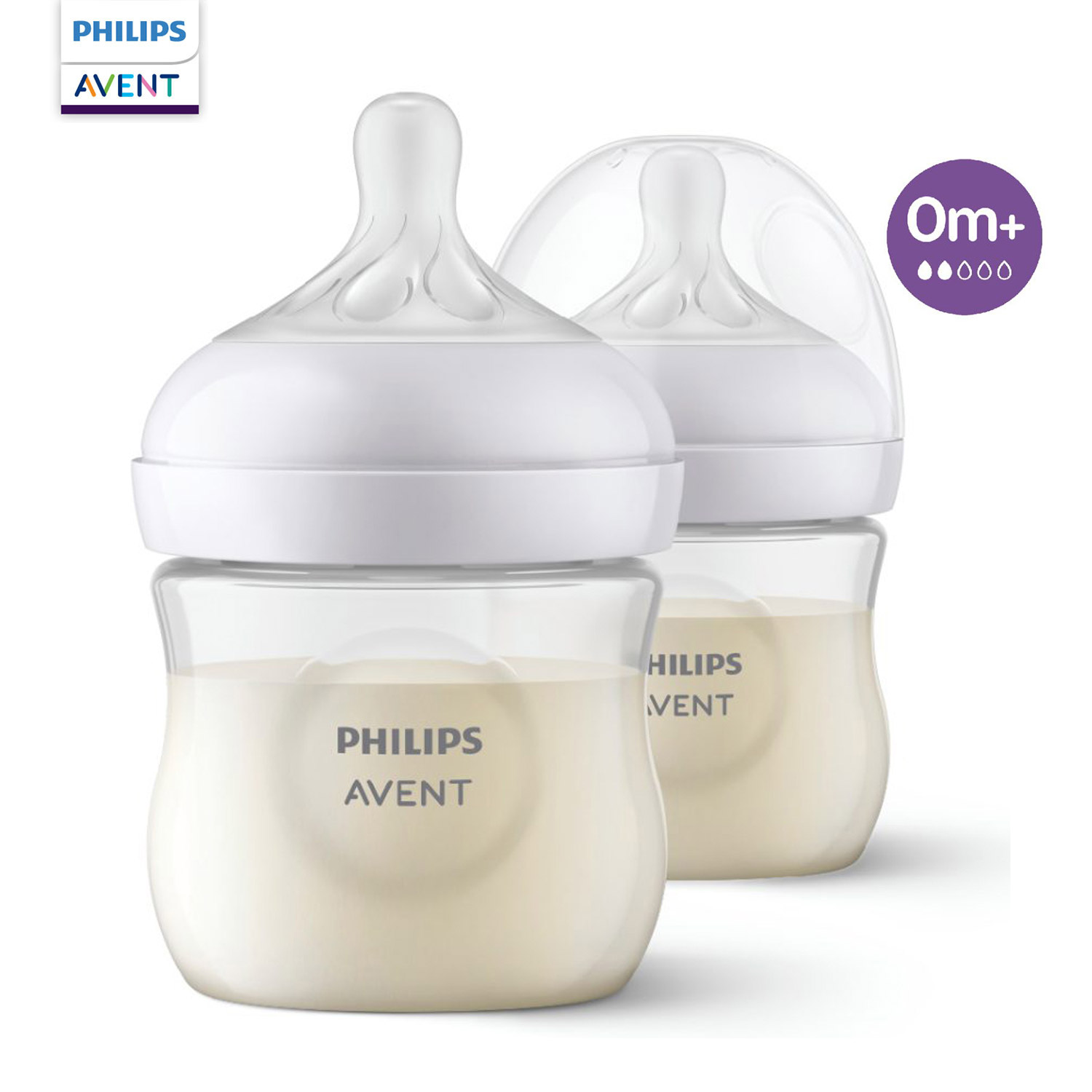 Бутылочка для кормления Philips Avent Natural Response 125мл с 0месяцев 2шт SCY900/02 - фото 1