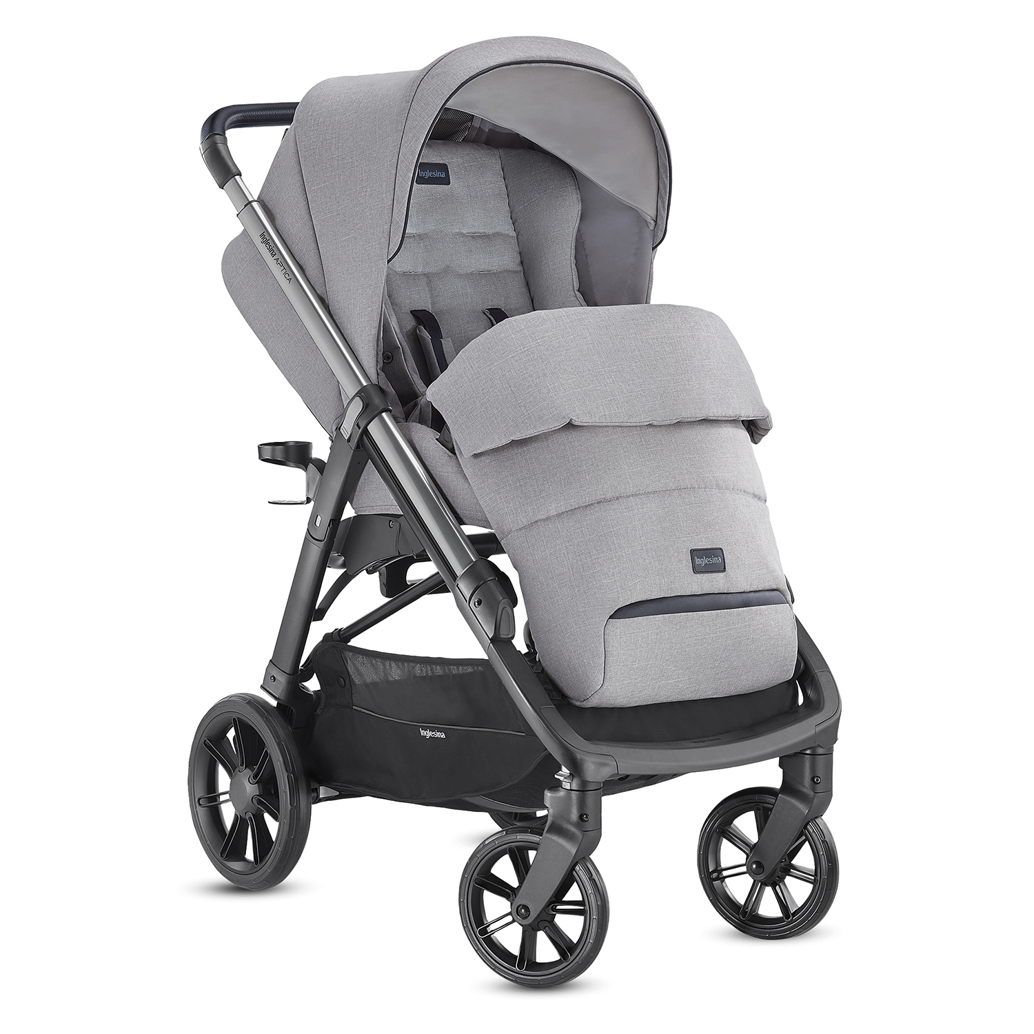 Коляска 4в1 Inglesina Aptica System Quattro Silk Grey - фото 4