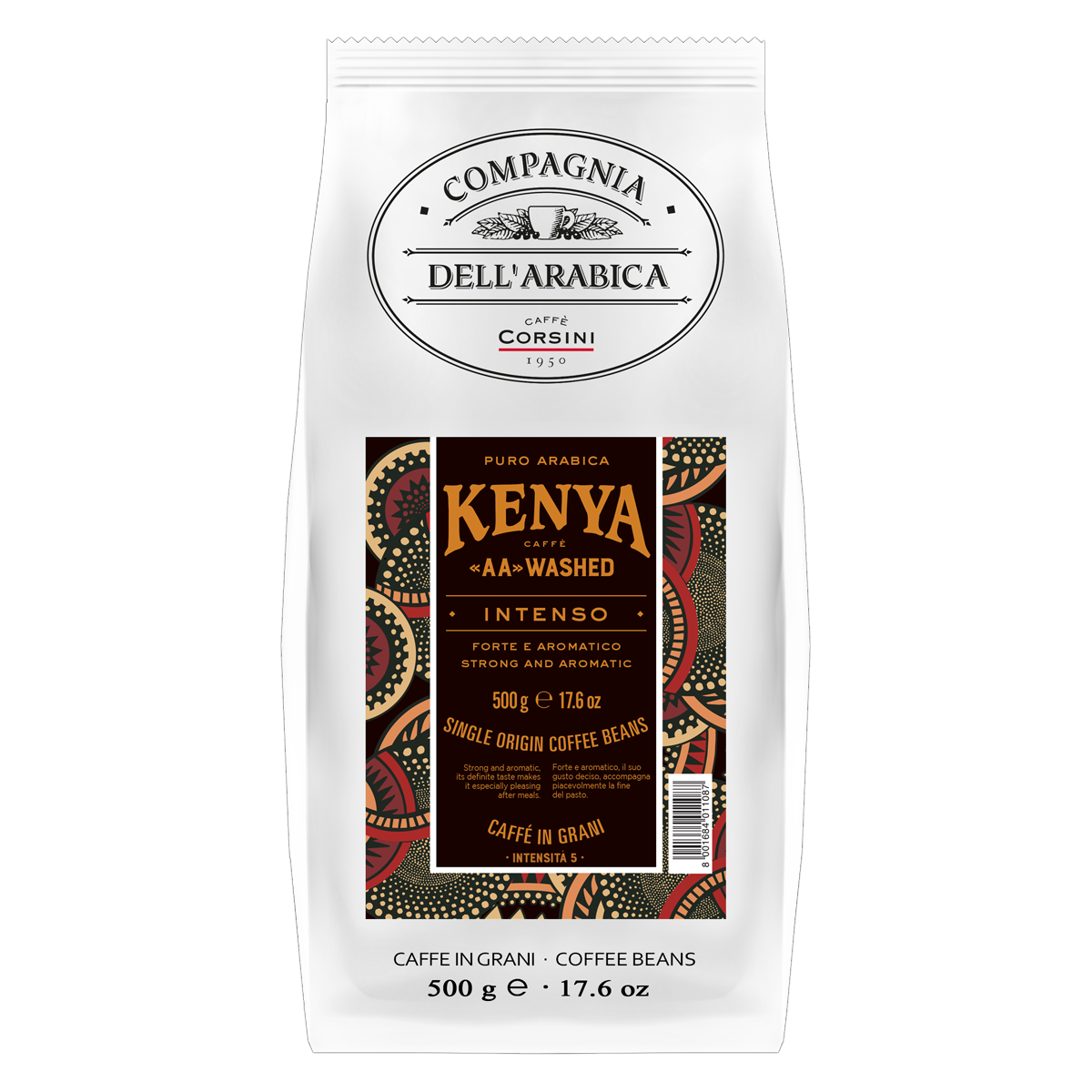 Кофе в зернах Compagnia Dell Arabica Kenya AA Washed 500 г - фото 1