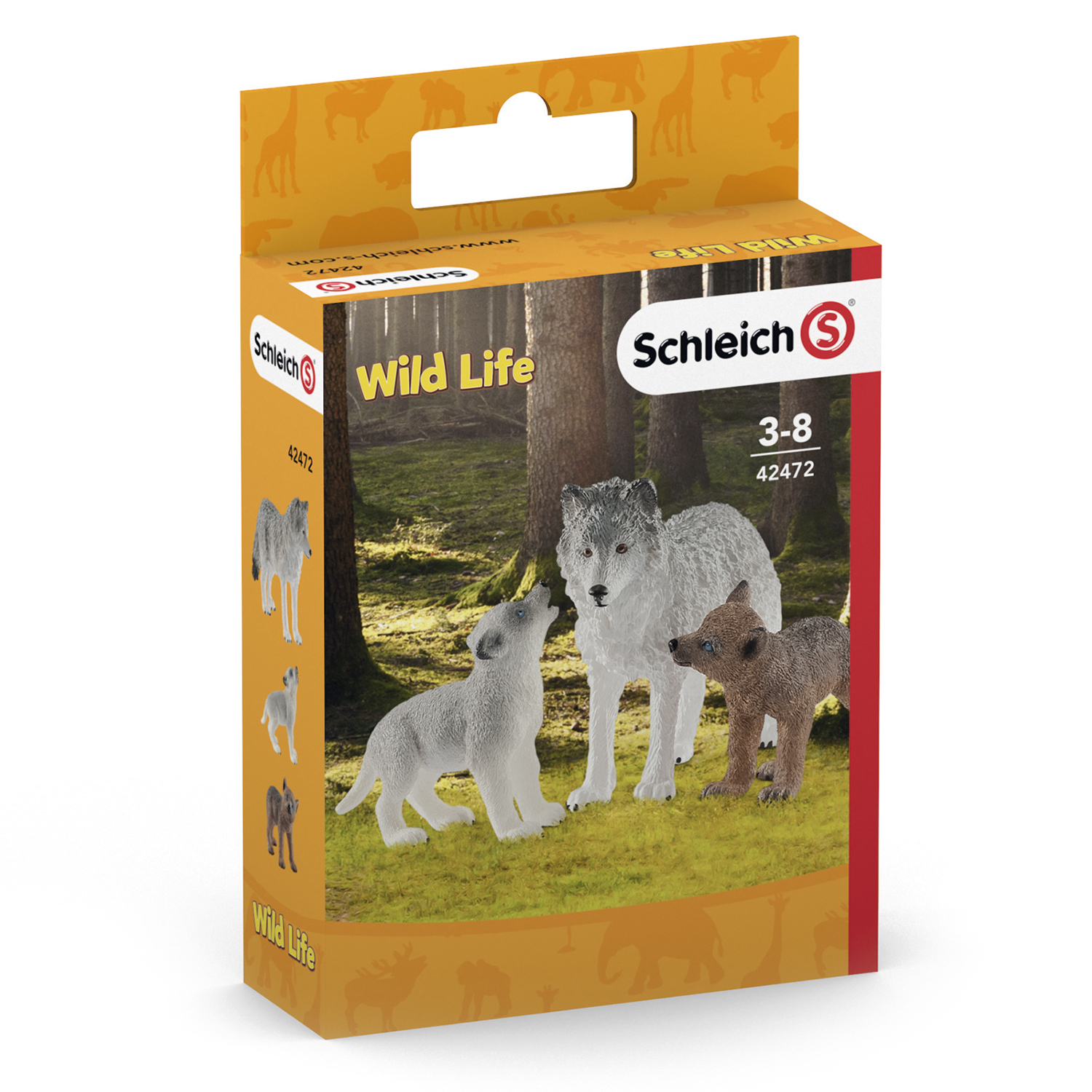 Набор SCHLEICH Волчица с волчатами 3предмета 42472 - фото 2