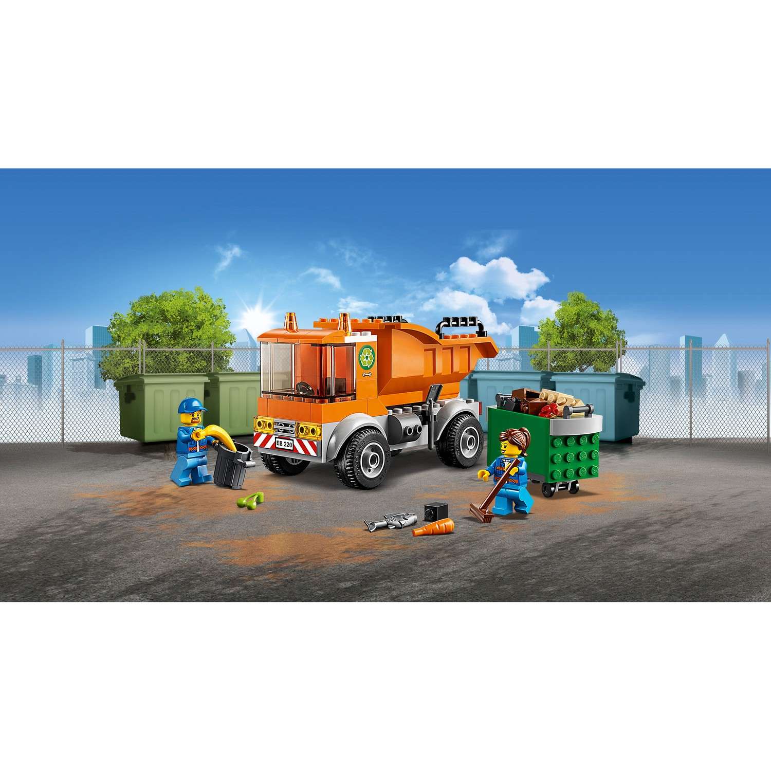 Конструктор LEGO City Great Vehicles Мусоровоз 60220 - фото 5