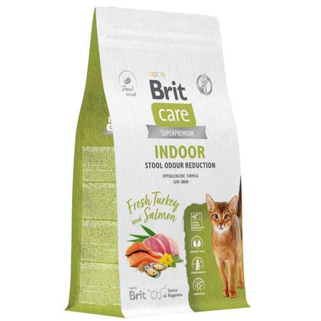 Корм для кошек Brit Care 1.5кг с индейкой и лососем сухой