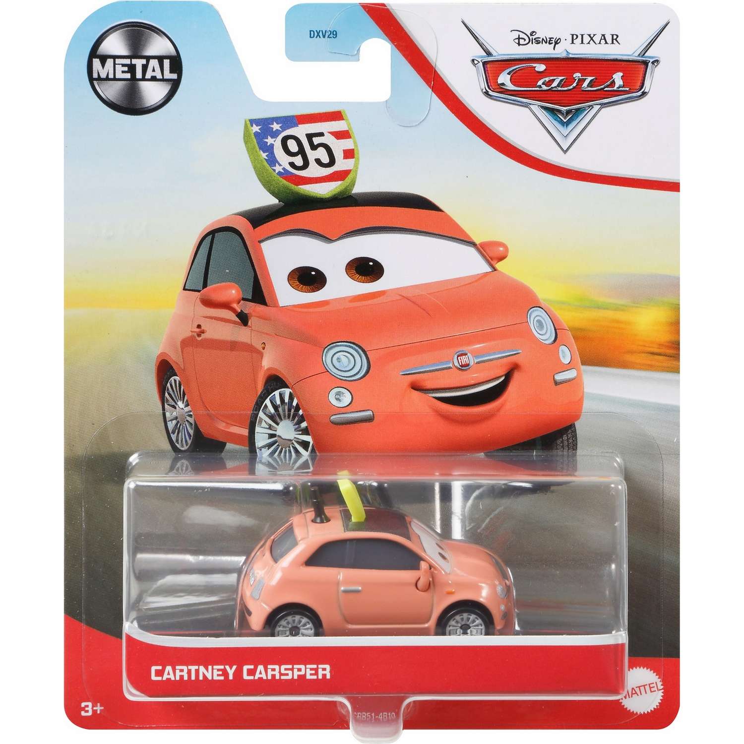 Машинка Cars Герои мультфильмов масштабная Картни Карспер GRR51 DXV29 - фото 2