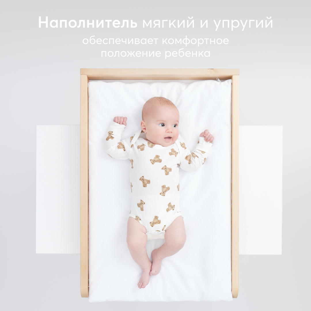 Матрас на пеленальный стол Happy Baby с чехлом на молнии - фото 3