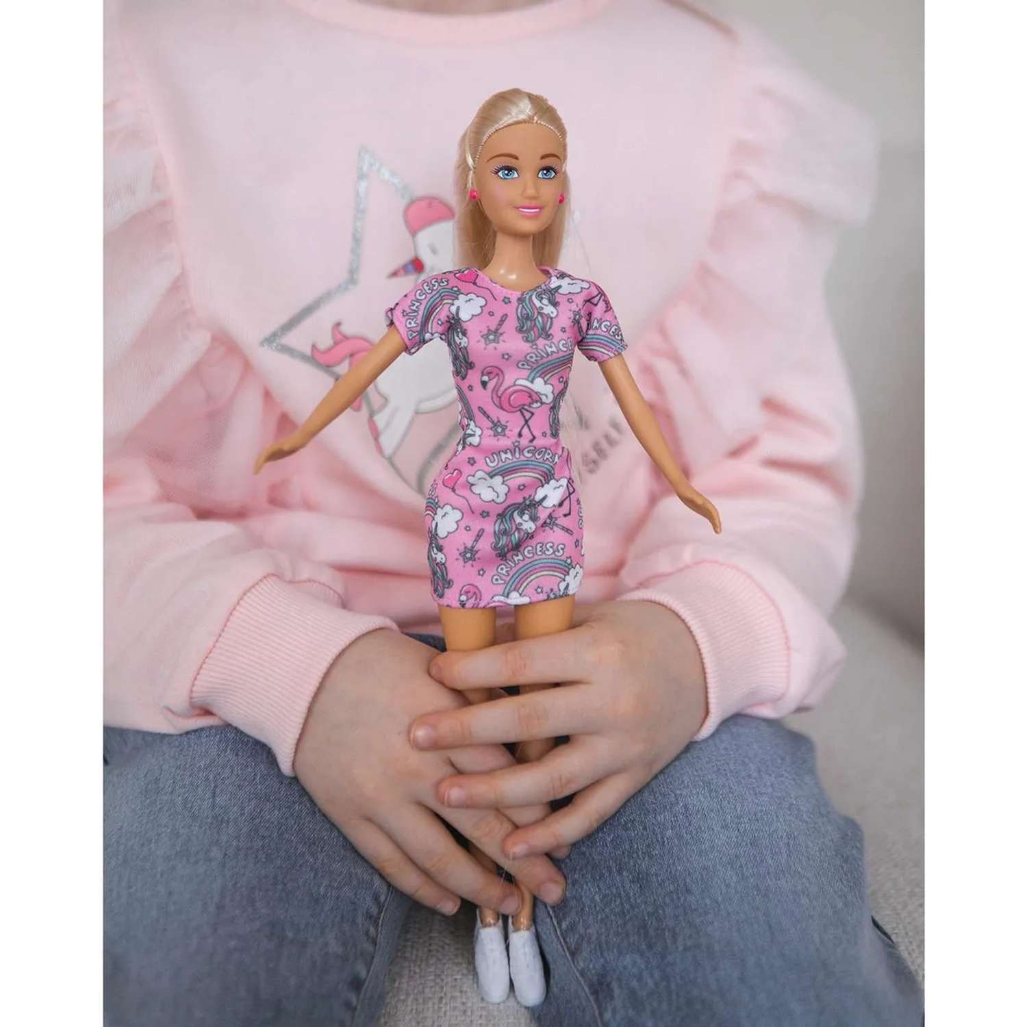 Кукла Demi Star в платье единорог Фиолетовое 99666-2 99666-2 - фото 5