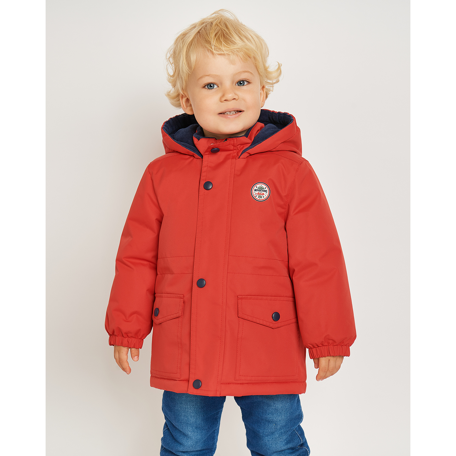 Куртка Baby Gо цвет красный AW22-J24BGib-11 купить по цене 599 ₽ в  интернет-магазине Детский мир