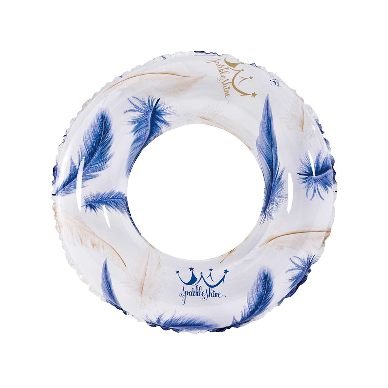 Надувной круг для плавания Jilong Пёрышки 90 см белый - фото 1