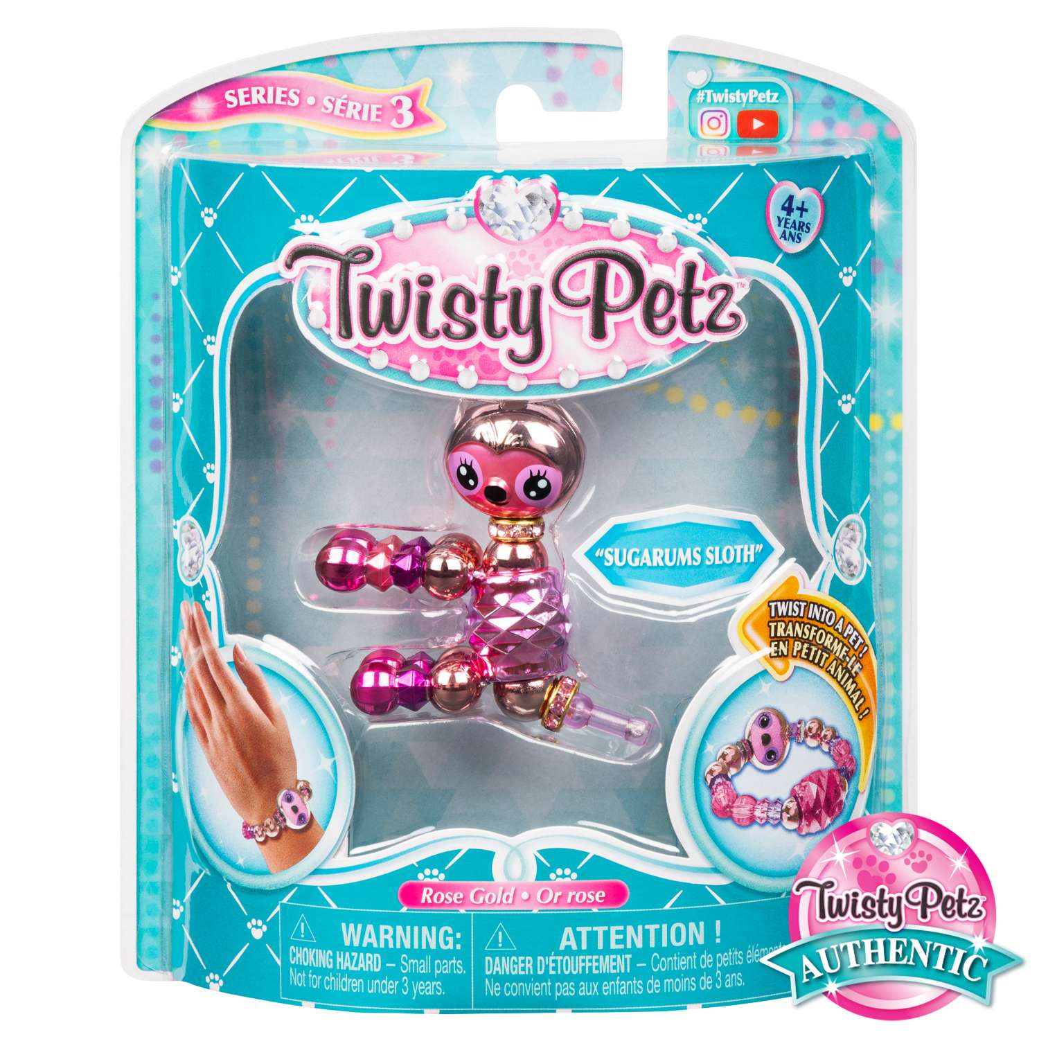 Набор Twisty Petz Фигурка-трансформер для создания браслетов Sugarums Sloth 6044770/20121579 - фото 1