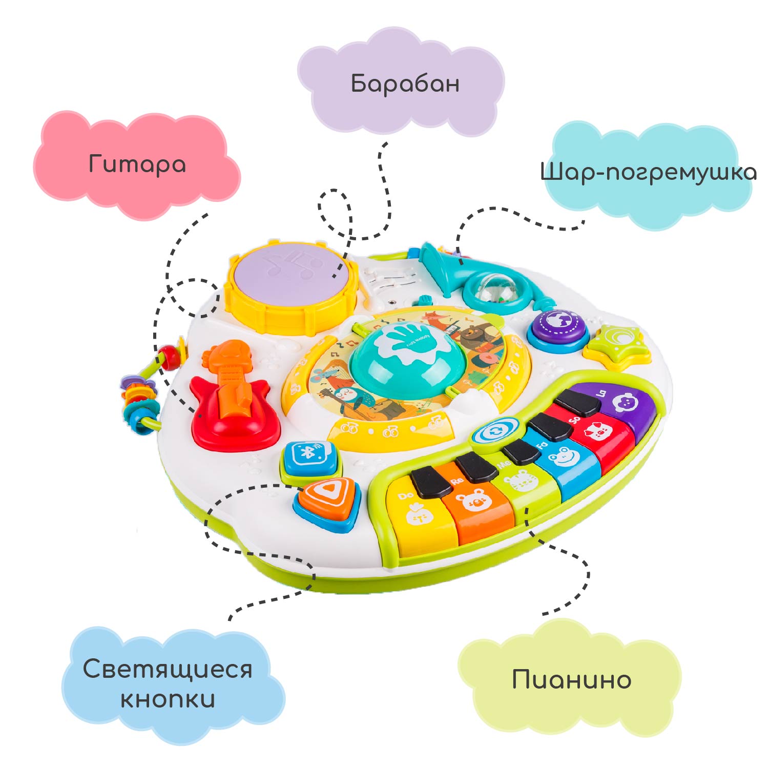 Интерактивный столик AmaroBaby Play Table Piano - фото 9