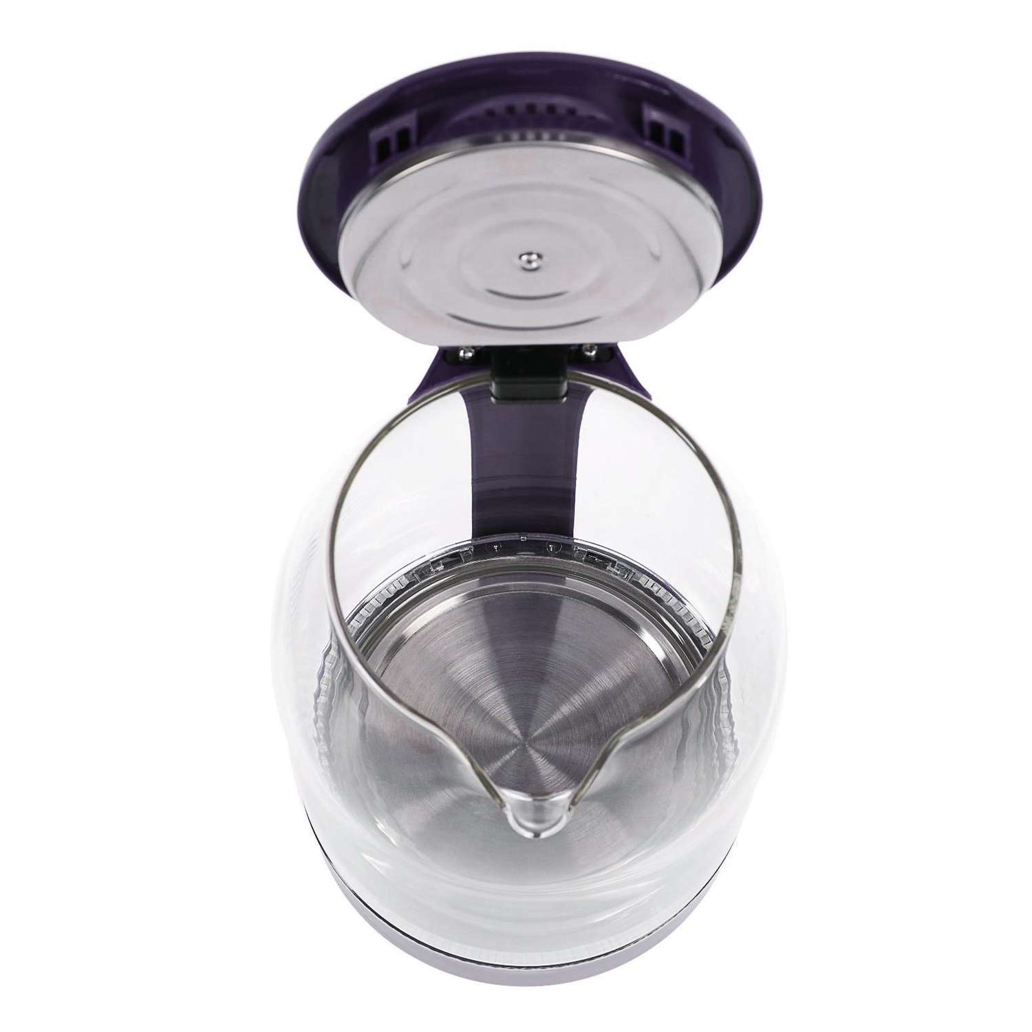 Чайник Luazon Home электрический LSK-1809 стекло 1.8 л 1500 Вт подсветка фиолетовый - фото 6