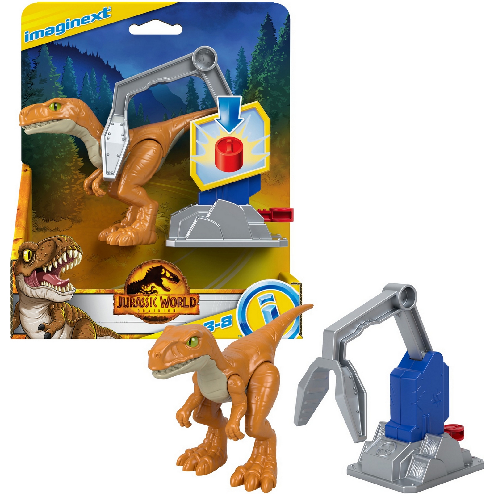 Фигурка IMAGINEXT Jurassic World Атроцираптор Тигр GVV95 - фото 10