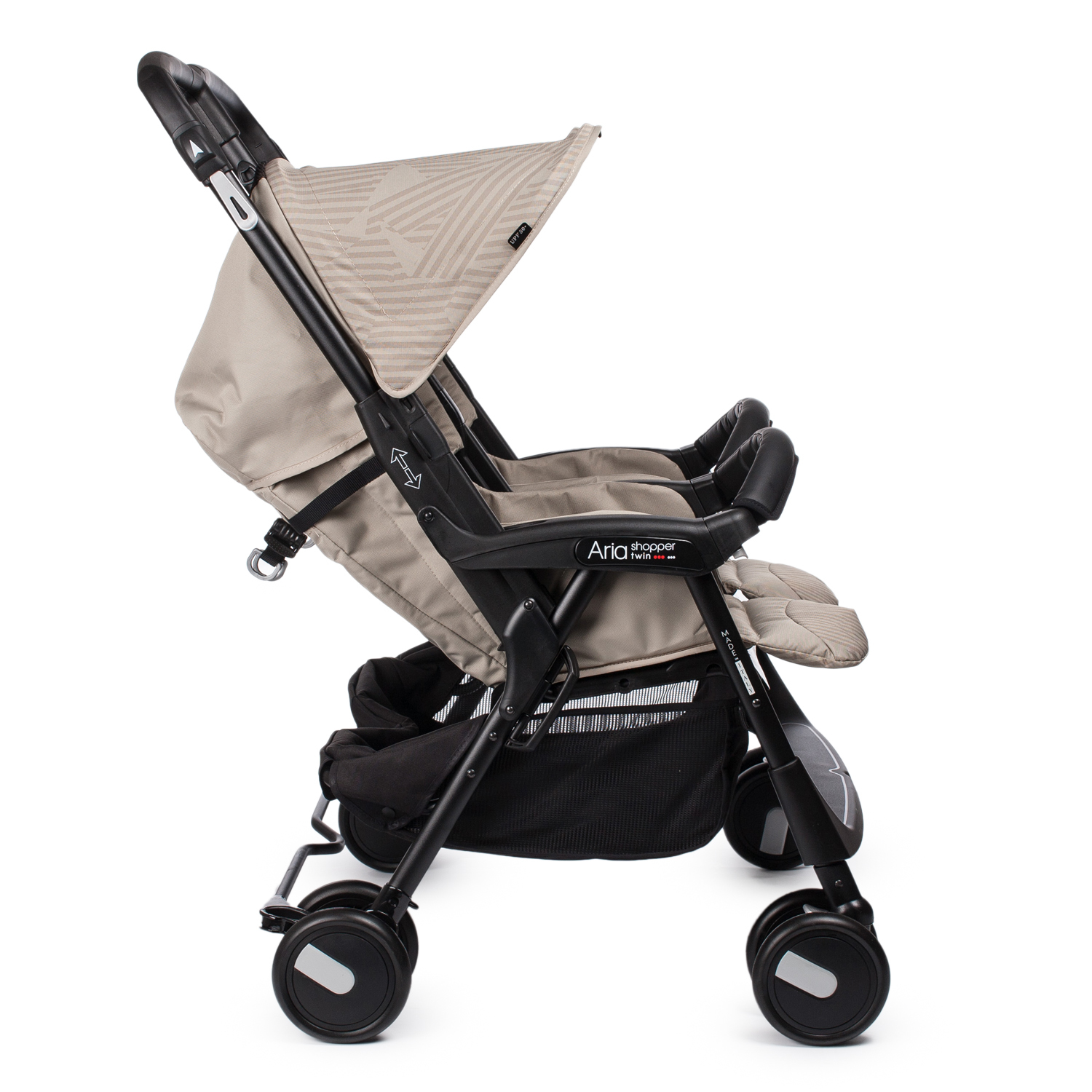 Коляска для двойни Peg-Perego Aria Shopper Twin Geo Beige - фото 3