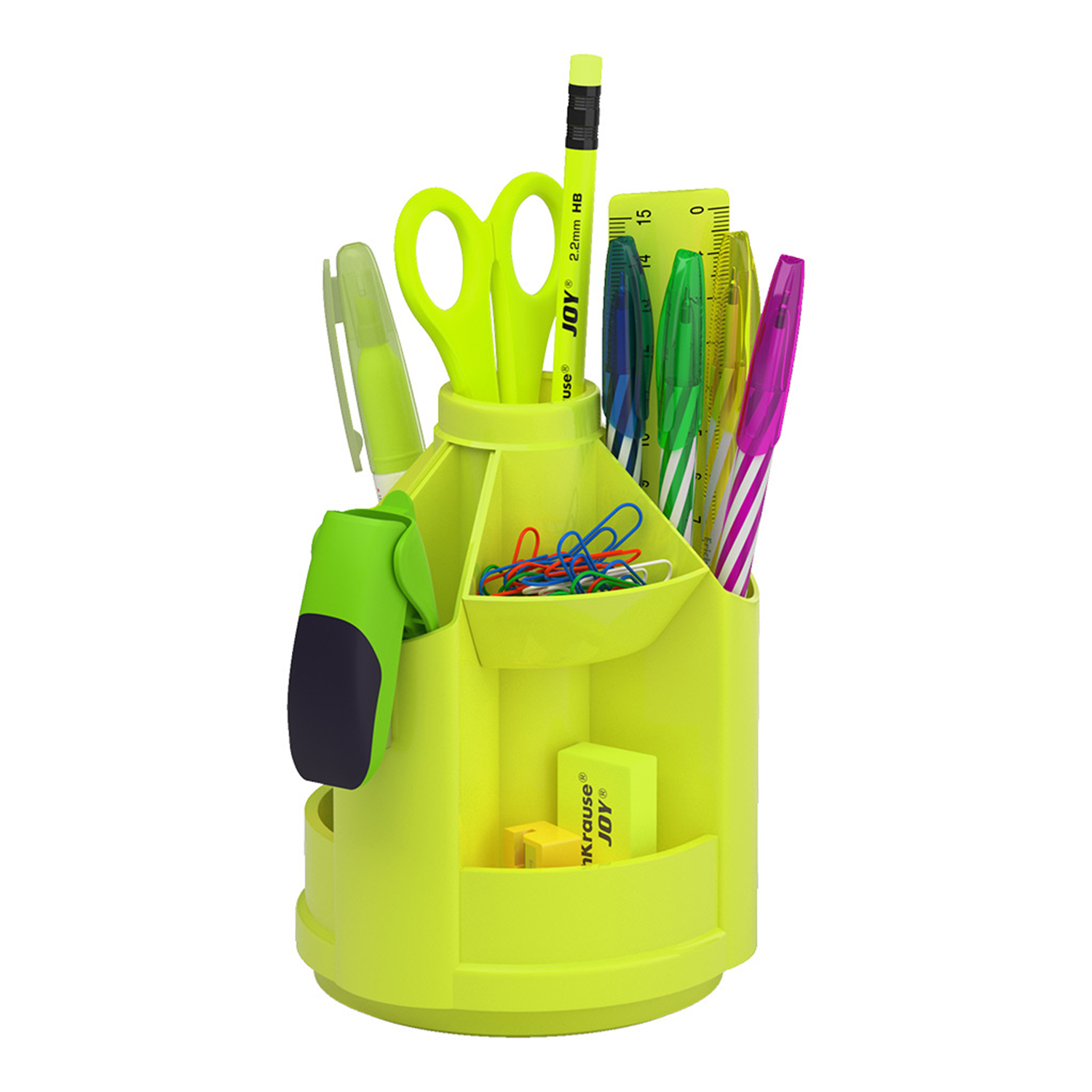 Набор настольный ErichKrause Mini Desk Neon Solid желтый - фото 1