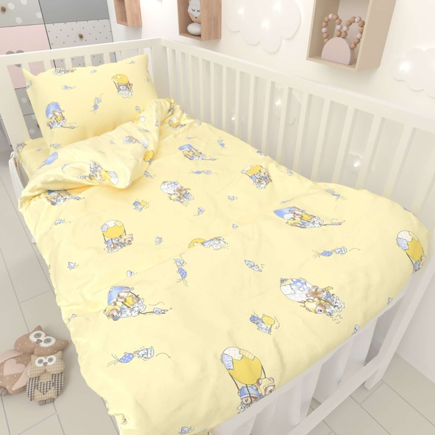Комплект постельного белья Маленькая соня Дирижабль - фото 4