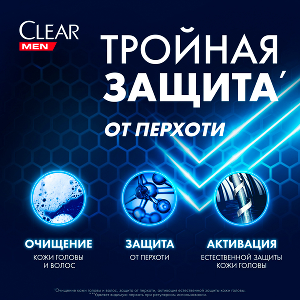 Шампунь Clear Ледяная свежесть с Ментолом - фото 4