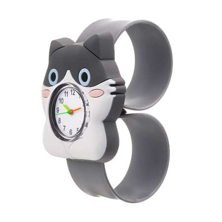 Часы Sima-Land наручные детские «Кот» ремешок силикон