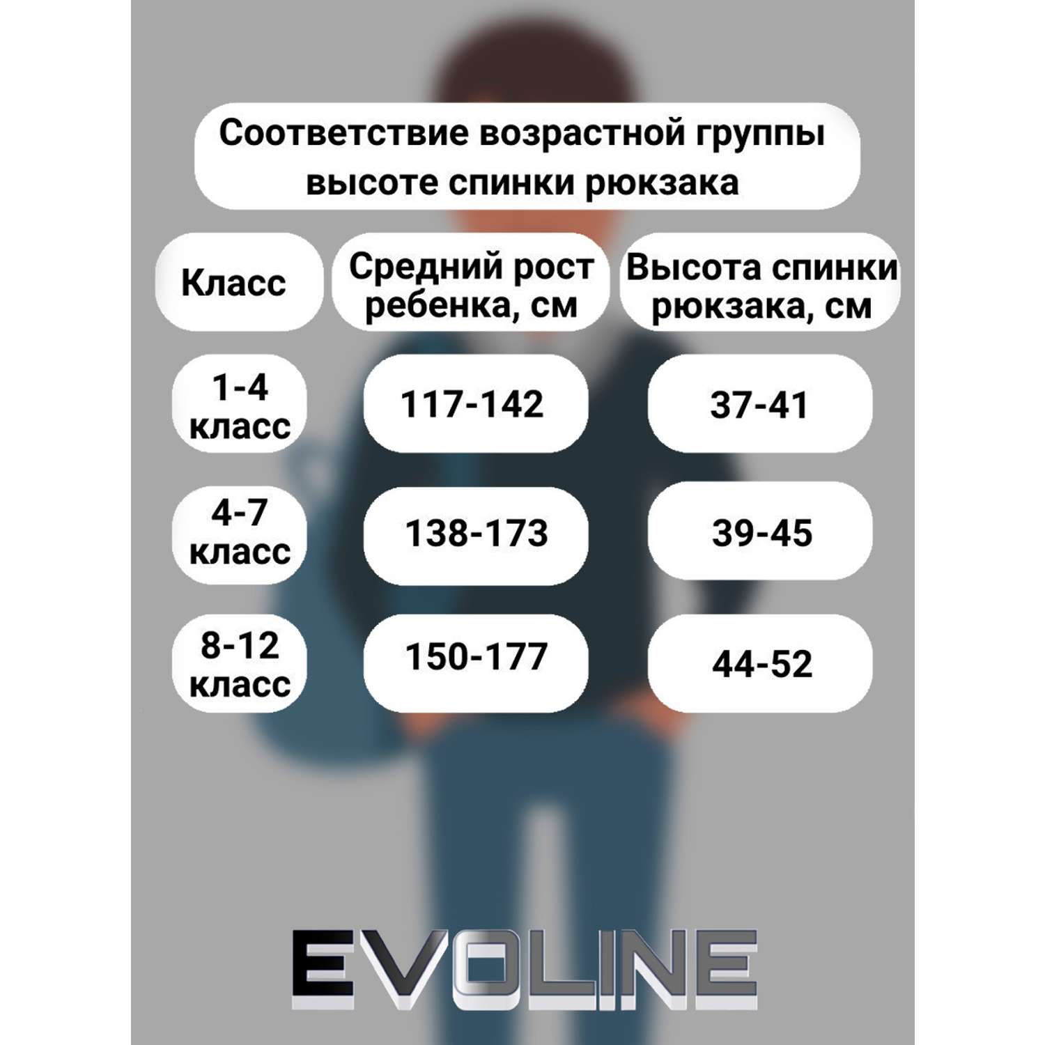 Рюкзак школьный Evoline Черно-зеленый Size: 30*16*41cm BEVO-167-2 - фото 10