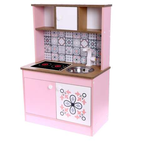 Игровая Zabiaka мебель «Детская кухня «Розовая плитка»