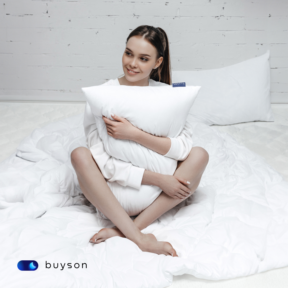 Анатомическая набивная подушка buyson BuyFirst 50х70 см высота 18 см - фото 11