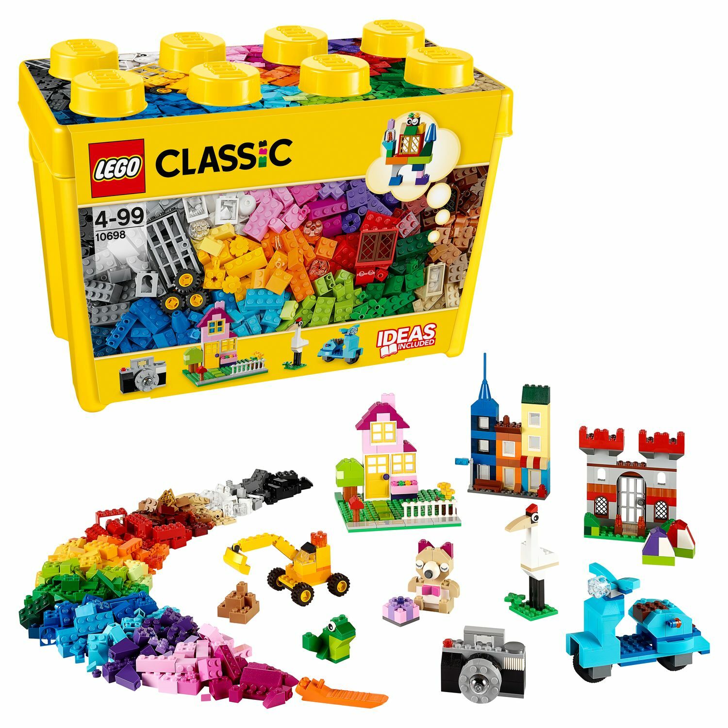 Конструктор LEGO Classic Набор для творчества большого размера (10698)  купить по цене 3999 ₽ в интернет-магазине Детский мир