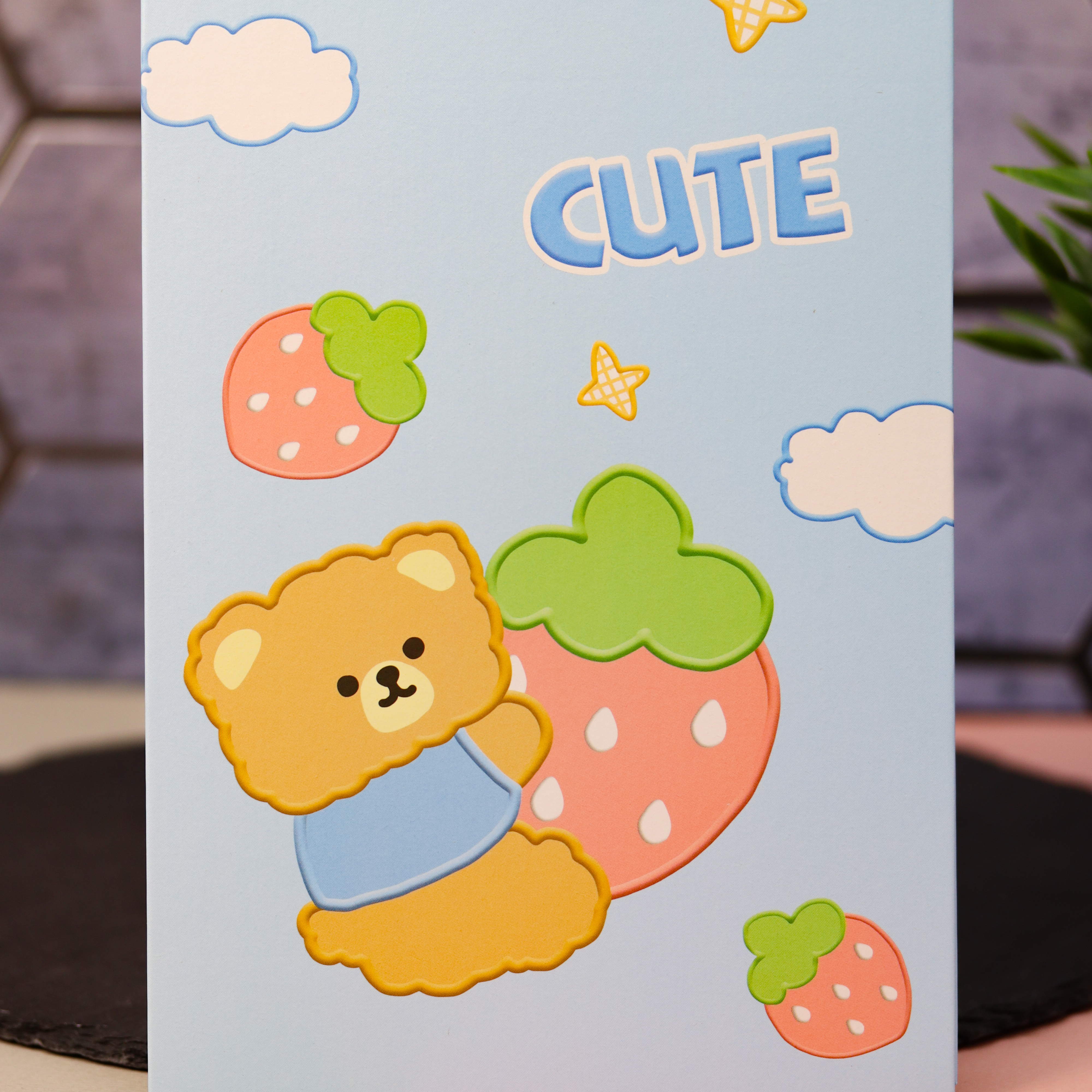 Зеркало настольное для макияжа iLikeGift Cute bear blue - фото 6