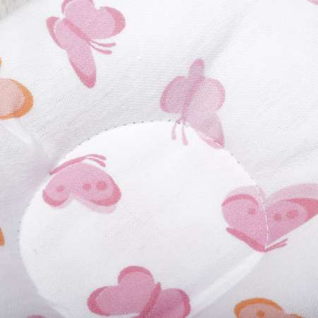 Подушка Babyton Бабочки фигурная Розовая 18020