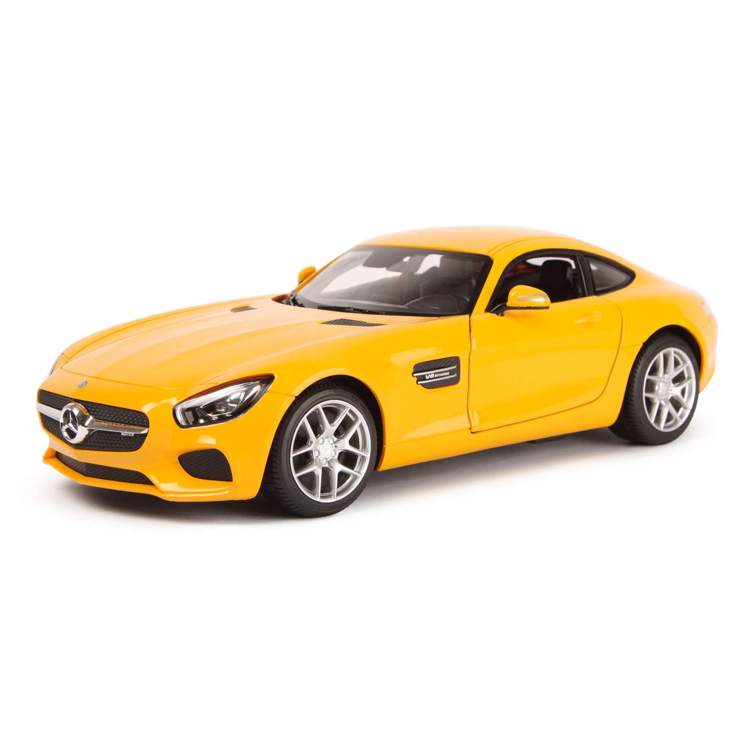 Машина Rastar РУ 1:14 Mercedes AMG GT Желтая 74010 - фото 3